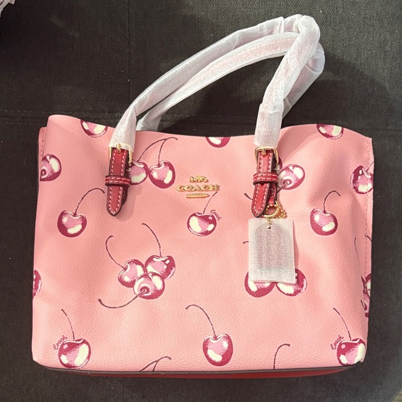 Coach Handbags - Coach Pink Tote with Cherry Design